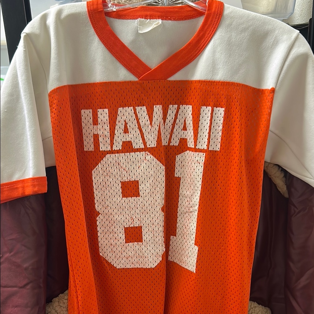 Orange and White Hawaii 81 Jersey